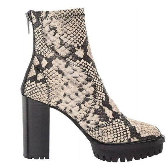 VINCE CAMUTO ERETTIE FAUX LEATHER CUSHIONED INSOLE ANKLE BOOTS, SZ 10, NIB - Picture 3 of 4